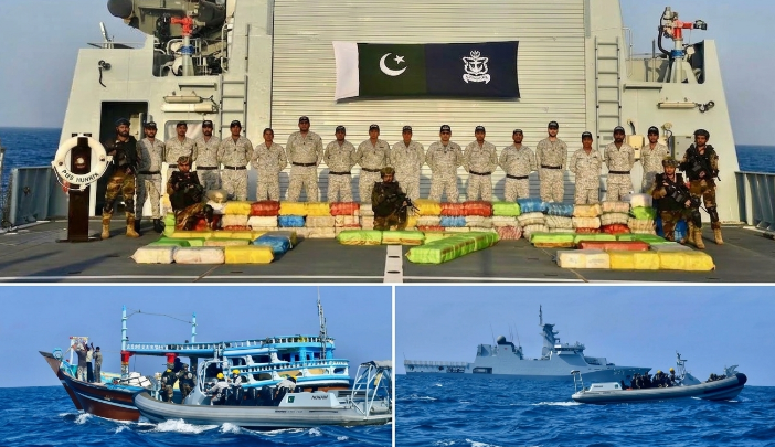 Pakistan Navy seizes over 2800 kg narcotics worth $750 million: ISPR