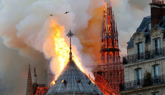 Fire guts Notre-Dame Cathedral in Paris